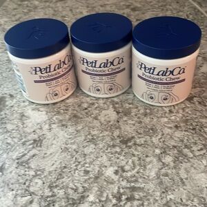 NEW!!! 3 TUBS/30 PER TUB/PET LAB CO. PROBIOTIC CHEWS FOR DOGS